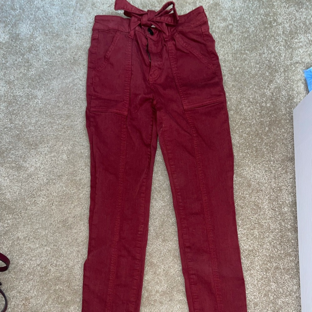 Red Work Pants